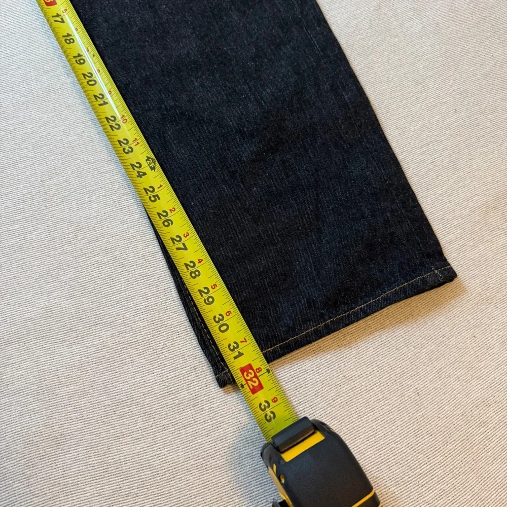 Levi's 501 Jeans Mens 34x34 Dark Indigo Blue Original Fit Button Fly Denim